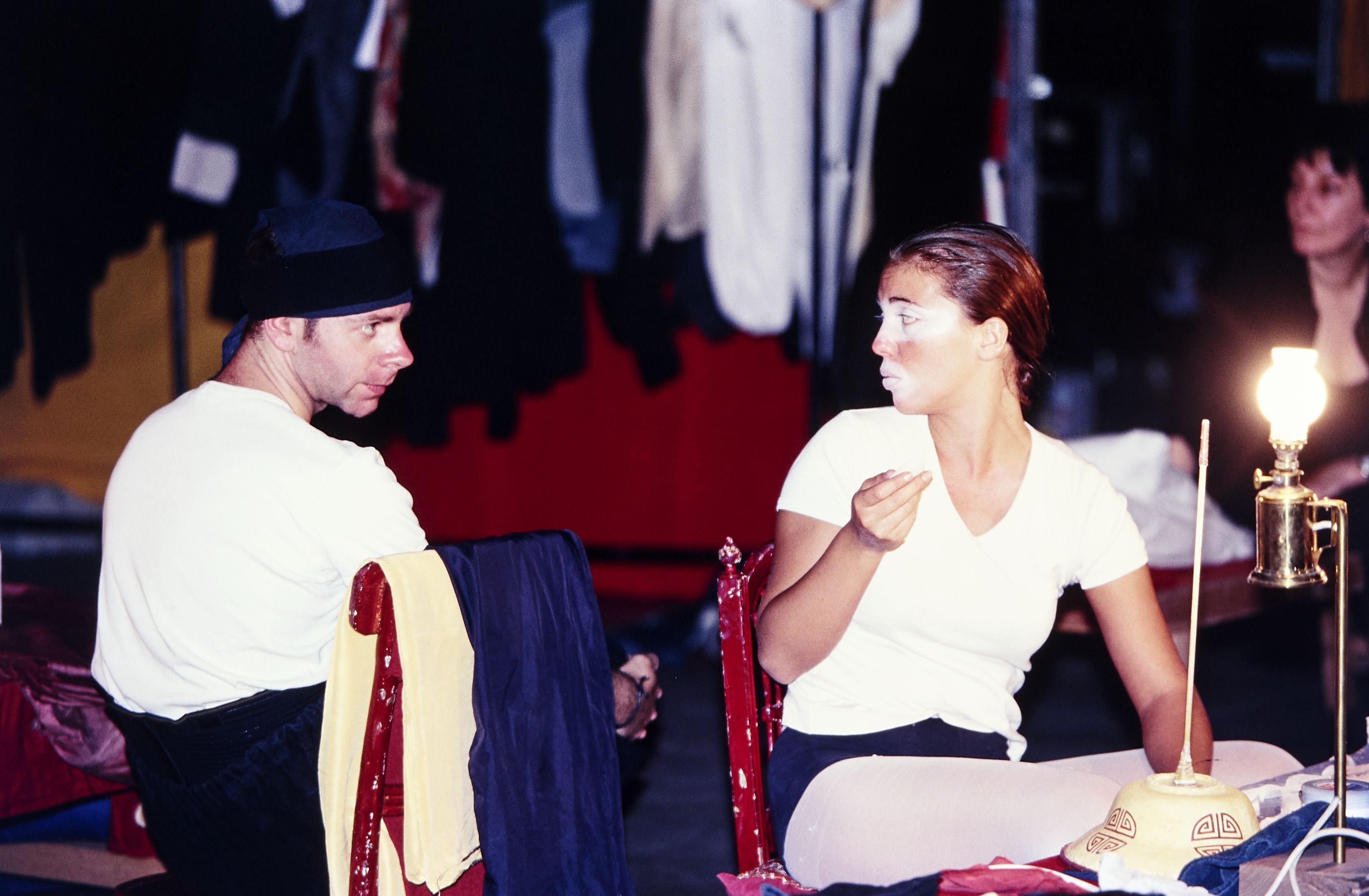 Backstage scenes at The Flood Drummers