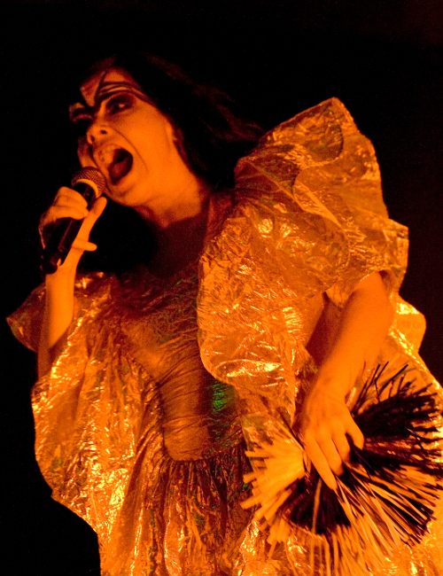 Björk under a full moon